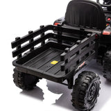 Ride on Tractor2.0 with Trailer,24V Battery Powered Electric Tractor Toy, 200w*2motor 1.86-4.97MPH/Remote Control AXSSIBLZ