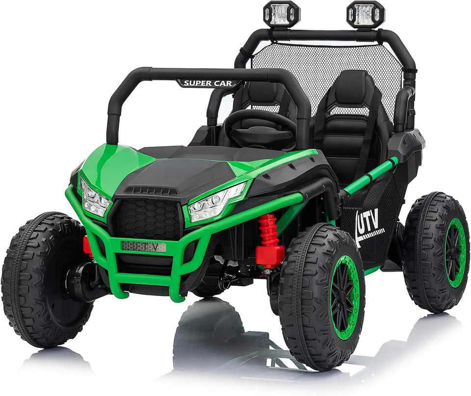 24V Ride on UTV Kids Car with Remote Control, Ride on Truck with Spring Suspensions, 2 Speeds,Lights, Treaded Tires AXSSIBLZ