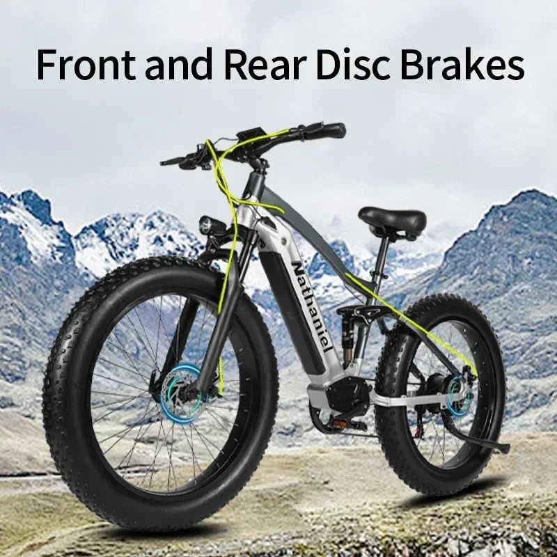 CHINA US 1000W Off-road Electric Bike 26 inch 4.0 Fat Tire Outdoor Sports Mountain Bike 20Ah Battery Adult Bike 40km/h ebike AXSSIBLZ
