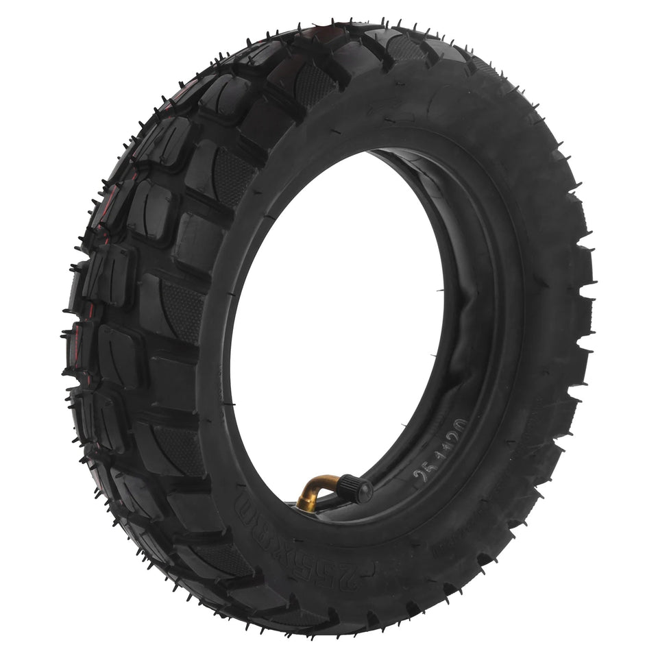 10inch Electric Scooter Tire with 10x2.5in Inner Tube Inflatable Rubber Tyre Replacement 255x80 Outer Tube AXSSIBLZ