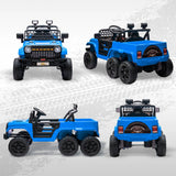 12V Kids Electric Car W/ 2Wd/4Wd Switchable, Remote Control Light Blue AXSSIBLZ