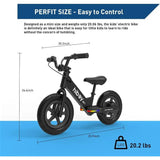 BK1 Electric Balance Bike for Kids, 12 Inch Tires, 150W Peak Motor, Adjustable Seat, 21.6V/2.6Ah Battery, Electric Bike AXSSIBLZ
