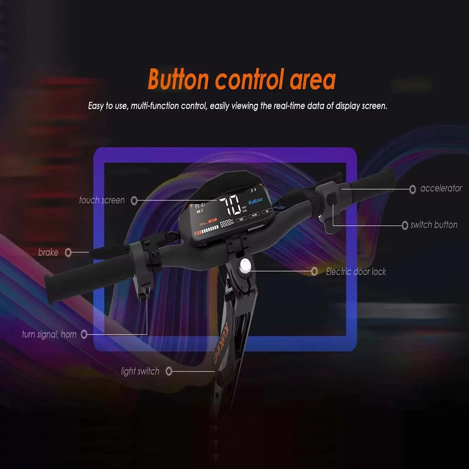 kukirin G4 2000w 60v 20ah electric scooter 11 inch road tyres top speed 70km/h led display foldable high quality Escoote AXSSIBLZ
