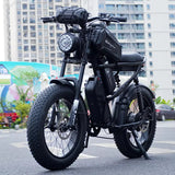 15.6Ah*2 Dual Battery Fat Tire Electric Bike Fat Tyre  E Bicycle Fat Bike Electric Dirt Bike 48V 1000W 2000w Brushless Motors AXSSIBLZ