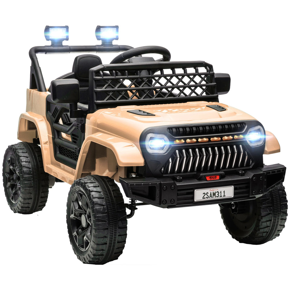 12V Ride on Truck W/ Spring Suspension, Remote, Pink AXSSIBLZ