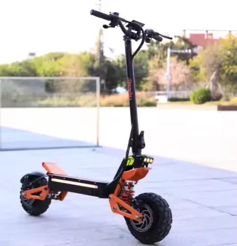 X5 6000W Dual Motor Eelectric Scooter in China Stock 60v 40ah Large Battery Remote Scooter with Seat 11-inch Tires AXSSIBLZ