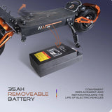 Latest Obarter D5 5000W Electric Scooter with 12inch Fat Tire On road Removeable battery e scooters AXSSIBLZ