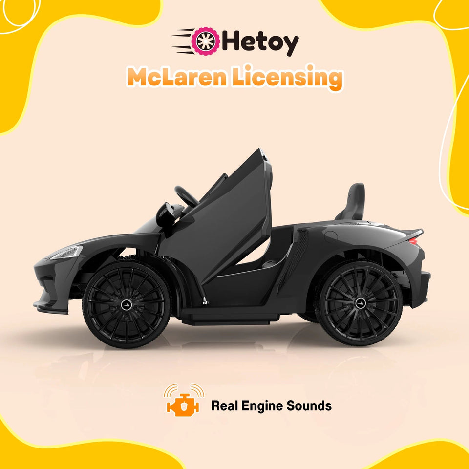 Ride On Car for Kids 12V Licensed Battery Powered Sports Car with 2 Speeds, Parent Control, Sound System, Led Headlights AXSSIBLZ