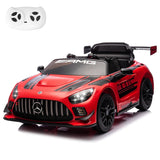 12V Licensed Mercedes-Benz GT3 Kids Ride on Car, Electric Vehicles for Kids Gifts,Ride on Toys with Remote Control, Music AXSSIBLZ