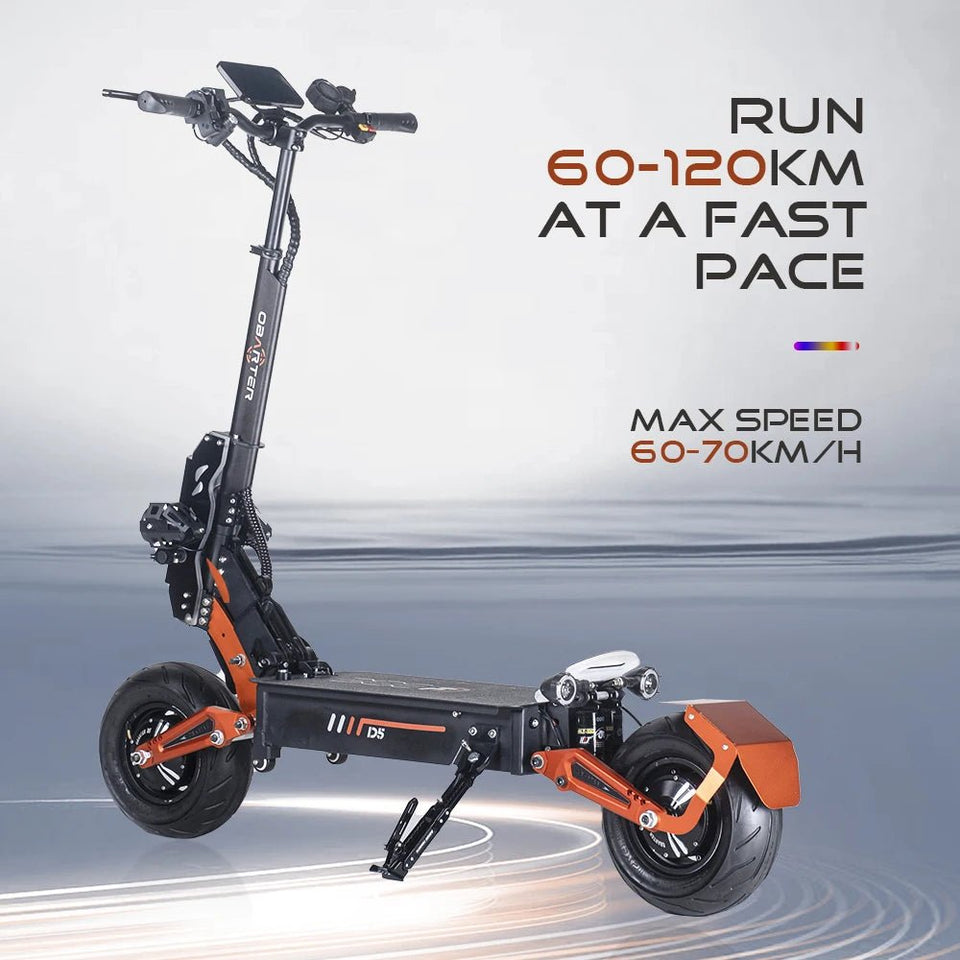 Latest Obarter D5 5000W Electric Scooter with 12inch Fat Tire On road Removeable battery e scooters AXSSIBLZ