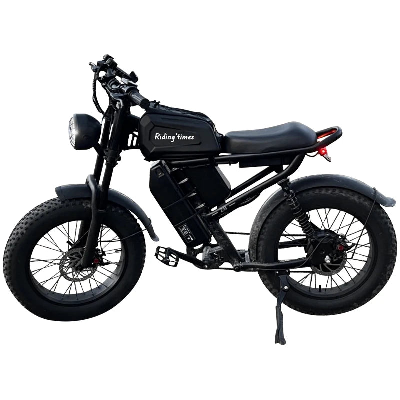 15.6Ah*2 Dual Battery Fat Tire Electric Bike Fat Tyre  E Bicycle Fat Bike Electric Dirt Bike 48V 1000W 2000w Brushless Motors AXSSIBLZ