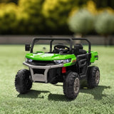24V Ride On Truck 2 Seater Ride On UTV with 2x200W Motor Ride On Dump Truck with Dump Bed/Shovel Ride On Car with Remote Control AXSSIBLZ