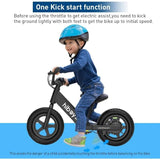 BK1 Electric Balance Bike for Kids, 12 Inch Tires, 150W Peak Motor, Adjustable Seat, 21.6V/2.6Ah Battery, Electric Bike AXSSIBLZ