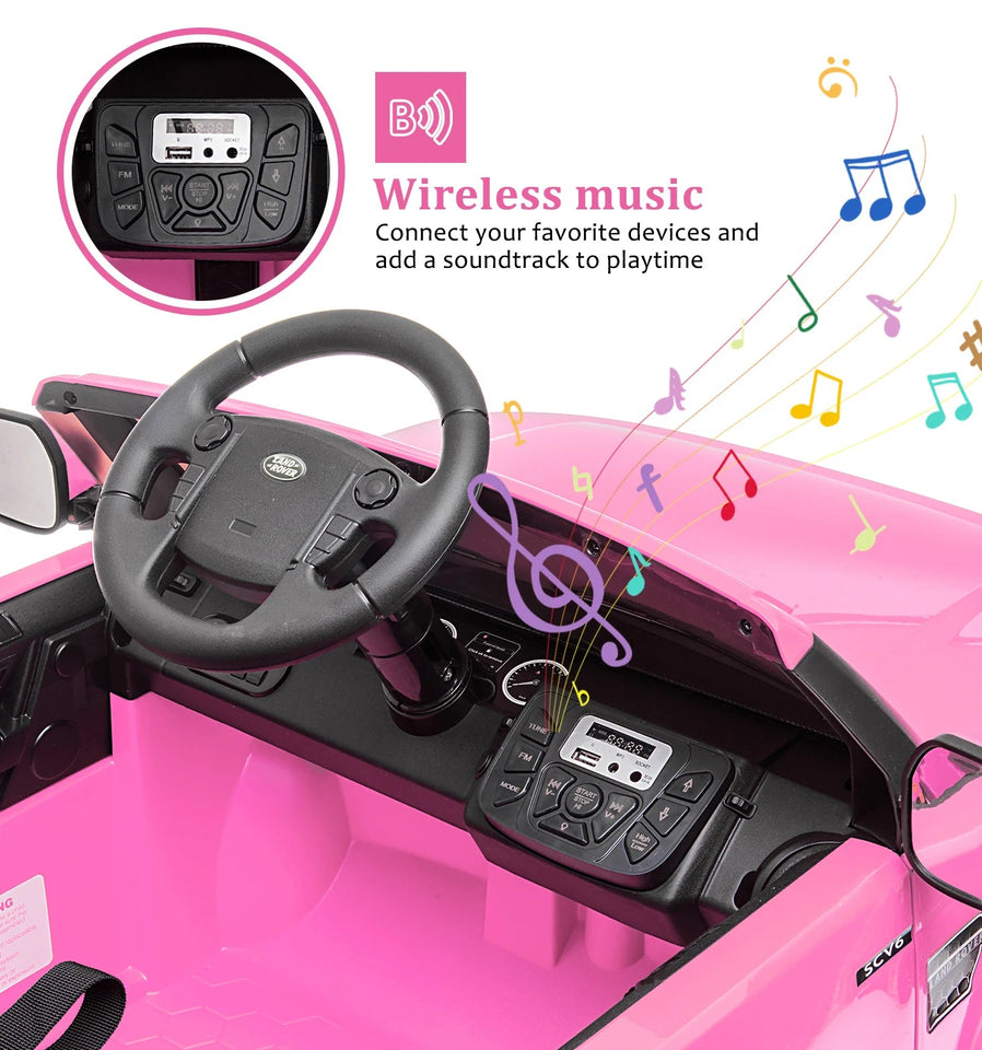 12V 4.5 MPH Ride on Toys for toddlers 3-8 Kids Electric Car with Parent Remote Control Music Player MP3 LED Lights AXSSIBLZ