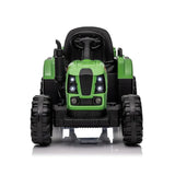 24V 400W Powered Electric Tractor Toy  with Trailer, W/Remote Control,Three Speed Adjustable,Bluetooth,Two-point Safety Belt. AXSSIBLZ