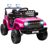 12V Ride on Truck W/ Spring Suspension, Remote, Pink AXSSIBLZ