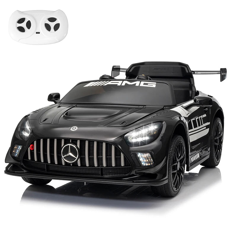 12V Licensed Mercedes-Benz GT3 Kids Ride on Car, Electric Vehicles for Kids Gifts,Ride on Toys with Remote Control, Music AXSSIBLZ