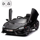 12V Licensed McLaren 765LT Kids Ride On Toy,Electric Vehicle for Toddler Age 3+,Battery Powered Ride On Car with Hydraulic Doors AXSSIBLZ