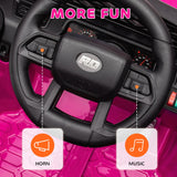 12V Ride on Truck W/ Spring Suspension, Remote, Pink AXSSIBLZ