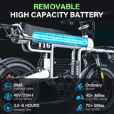 Coswheel T16 Summit 16 – 48V 20AH Outdoor Electric Bike Ride the Road, Conquer the Mountain AXSSIBLZ