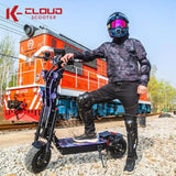 Dual Motor 10000W Top Electric Scooter 14 Inch Oversized Off-Road Tyres 72V-40AH Panasonic Brand Battery Maximum Speed 120KM/H AXSSIBLZ