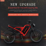 AKEZ RuggedRider 52V 1500W Electric Fat Bike – 20x4.0" Off-Road Tires, Hydraulic Brakes, Removable 25Ah Battery for Extreme Terrain AXSSIBLZ