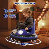Ride on Bumper Car for Toddlers,1.9MPH Max,12V Battery Car for Kids W/Parent Remote,2-Speed,2 Driving Mode,360°Spin,Electric Bum AXSSIBLZ