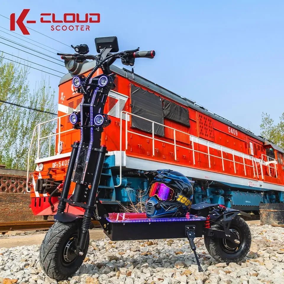 Dual Motor 10000W Top Electric Scooter 14 Inch Oversized Off-Road Tyres 72V-40AH Panasonic Brand Battery Maximum Speed 120KM/H AXSSIBLZ