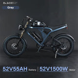 AKEZ PowerRide 52V 1500W Electric Motorcycle – Tough Aluminum Alloy Frame, 20" Off-Road Tires, Dual 55Ah Batteries for Endless Adventures AXSSIBLZ