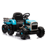 Ride on Tractor2.0 with Trailer,24V Battery Powered Electric Tractor Toy, 200w*2motor 1.86-4.97MPH/Remote Control AXSSIBLZ