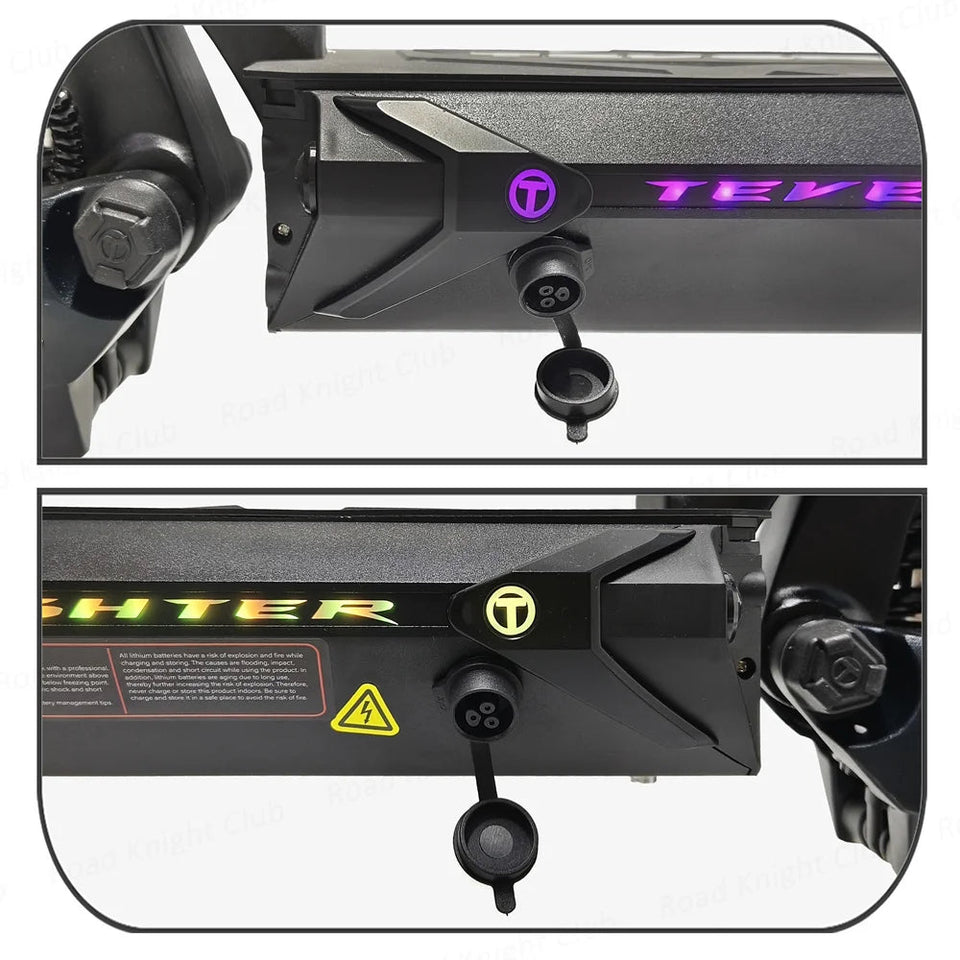 TEVERUN Fighter 11+ 60V 35Ah 26Ah Battery 1600W*2 Motor 4inch Display With NFC 4 Pistons Hydraulic Brake 11inch Tire Scooter AXSSIBLZ