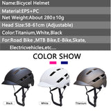 PJT NightRider Helmet – In-Mold MTB & Road Helmet with USB Rechargeable Safety Tail Light AXSSIBLZ
