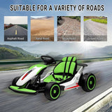 24V Go Kart for Kids 6+ Ride On Drift Kart with 200W*2 Extra Powerful Motors 8.1MPH High Speed Drifting with Music Horn AXSSIBLZ