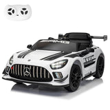 12V Licensed Mercedes-Benz GT3 Kids Ride on Car, Electric Vehicles for Kids Gifts,Ride on Toys with Remote Control, Music AXSSIBLZ