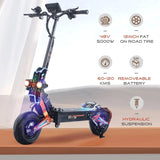 Latest Obarter D5 5000W Electric Scooter with 12inch Fat Tire On road Removeable battery e scooters AXSSIBLZ