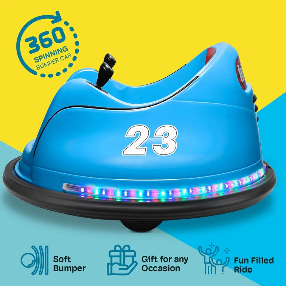 6V Electric Ride On Bumper Car for Kids & Toddlers 1.5-5 Years Old, AXSSIBLZ