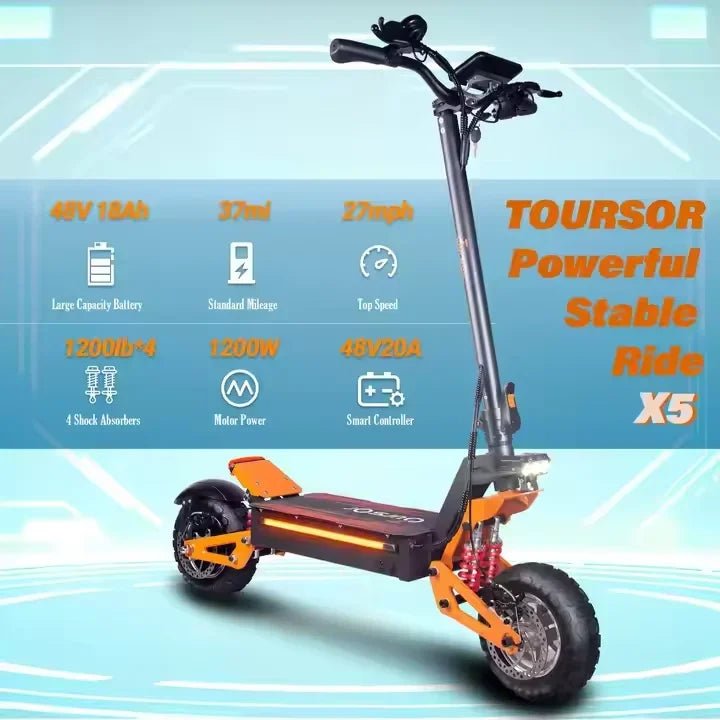 X5 6000W Dual Motor Eelectric Scooter in China Stock 60v 40ah Large Battery Remote Scooter with Seat 11-inch Tires AXSSIBLZ