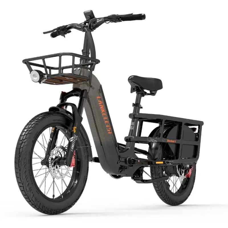 LANKELEISI Wombat-1 20" Cargo Electric Bike 1000W Motor 48V 20Ah Battery AXSSIBLZ