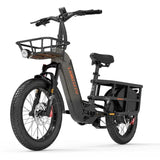 LANKELEISI Wombat-1 20" Cargo Electric Bike 1000W Motor 48V 20Ah Battery AXSSIBLZ