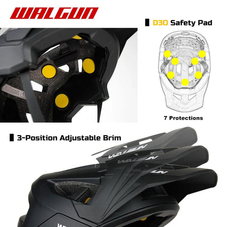 Trail bike helmet MTB mountain XC AM bikes helmet for men women adults off road cycling helmet with visor enduro bicylce helmets AXSSIBLZ