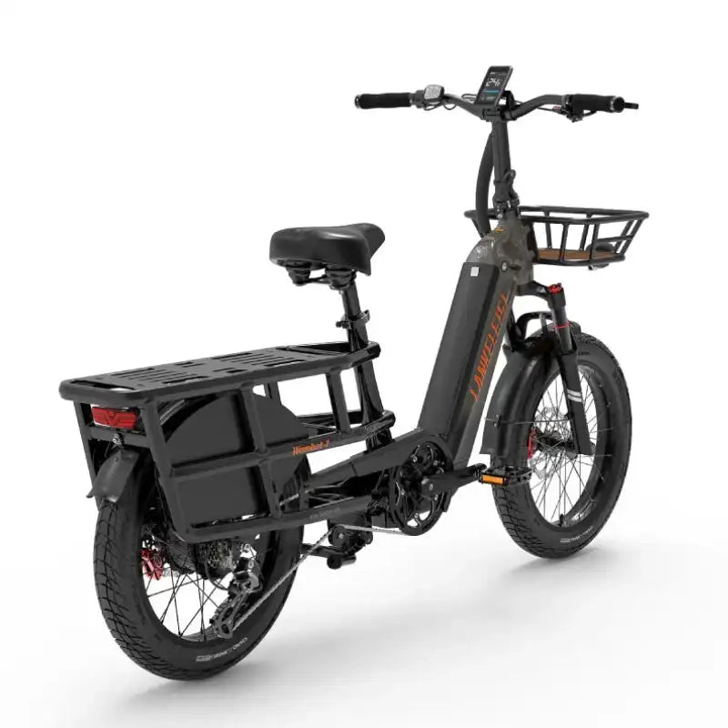 LANKELEISI Wombat-1 20" Cargo Electric Bike 1000W Motor 48V 20Ah Battery AXSSIBLZ