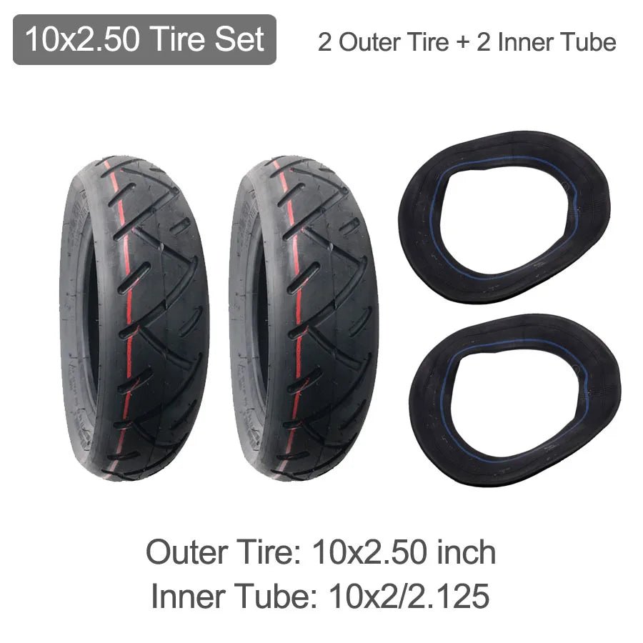10x2.5 Inch CST Tire 2.50 Pneumatic Tyre Inner Tube Camera for Kaabo Mantis 10inch Electric Scooter AXSSIBLZ