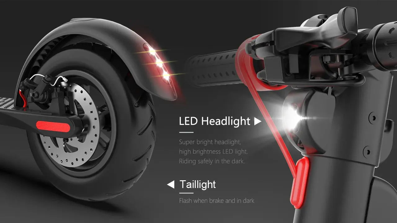 X8 Aviation E-Scooter Led headlight taillight