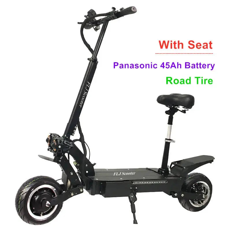 FLJ Powerful E-Scooter road tire with seat