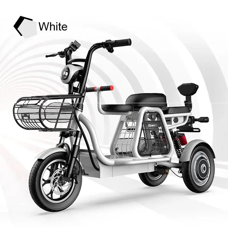 White Xz-Mz Electric Scooter Bike