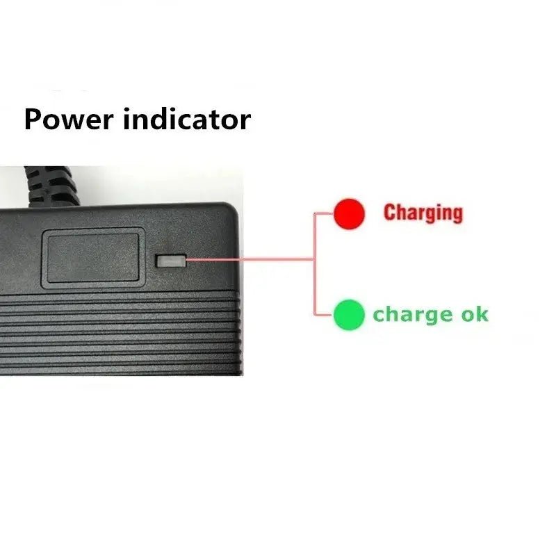 Lead-Acid E-Bike Charger 3-Prong Inline 12MM - AXSSIBLZ