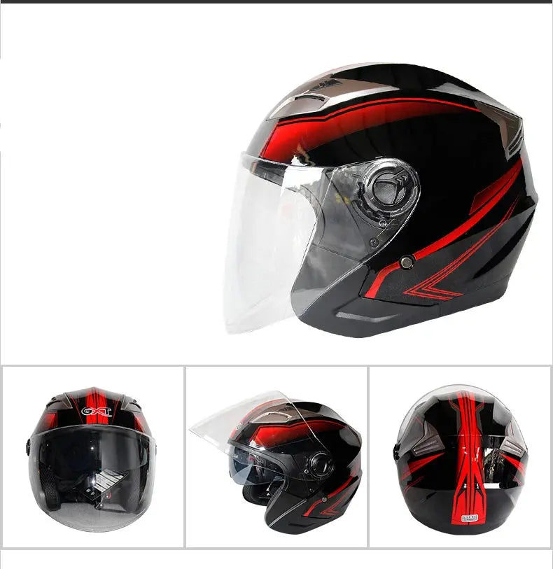 GXT 708 Double Visor Electric Motorbike Bicycle Safety Helmet - AXSSIBLZ