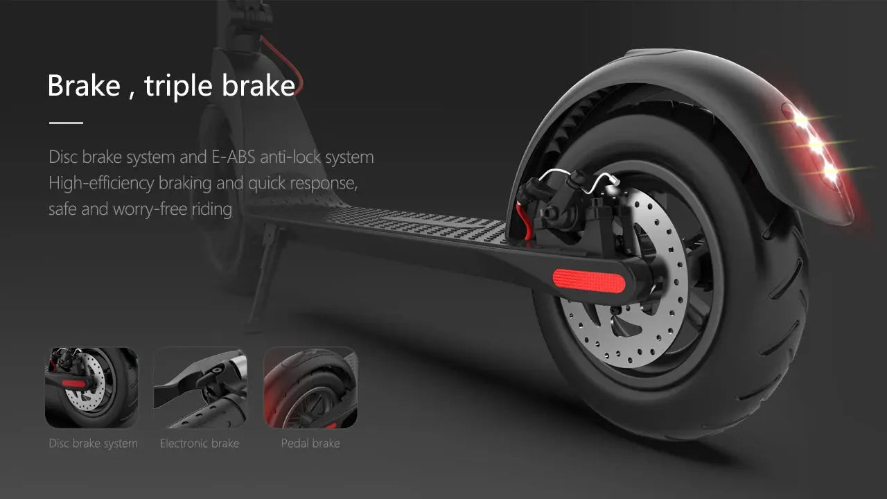 X8 Aviation E-Scooter brake triple brake