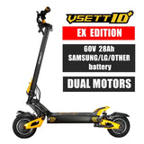 VSETT 10+ 10 Inch Off-Road Electric Scooter VSETT10+ Upgraded ZERO 10X 10 Plus Double Drive 60V 2800W Dual Motor VSSET MACURY AXSSIBLZ
