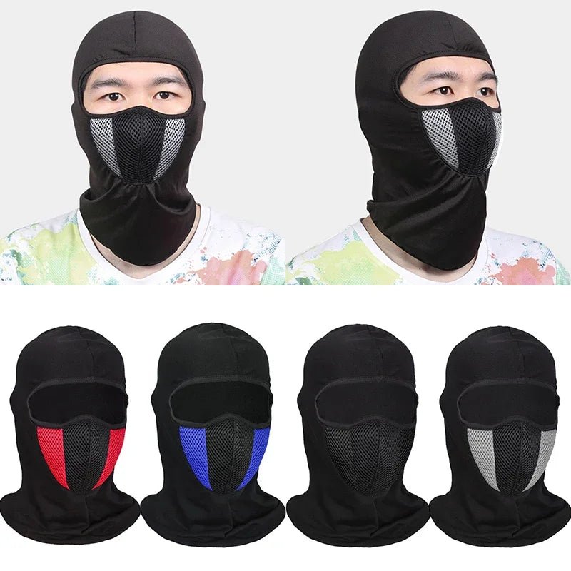Breathable Balaclava Motorcycle Full Face Masks Skullies Cap Hat Motocross Motorbike Helmet Moto Riding Neck Face Hood Moto Mask AXSSIBLZ